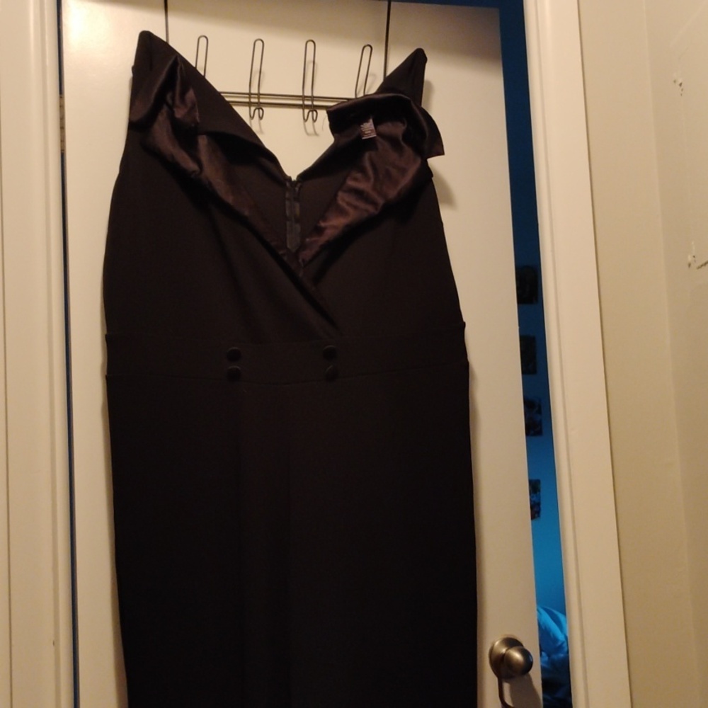 Black tuxedo size 30 wide leg jumpsuit